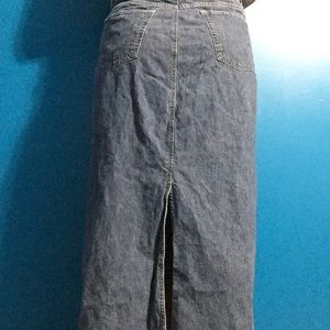 Jean Long Skirt